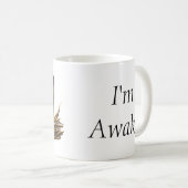 Wide Eyed Owl Ik ben wakker Mok (Voorkant rechts)