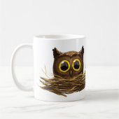 Wide Eyed Owl Ik ben wakker Mok (Links)