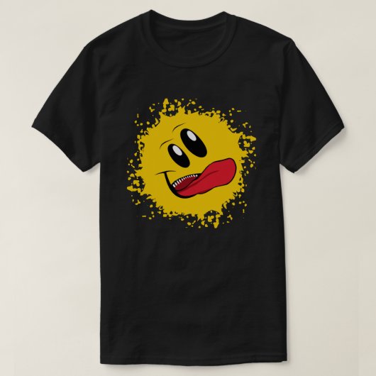 Wide Mouth Happy Face T-shirt (Design voorkant)