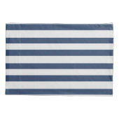 Wide Nautical Striped Weave Navy White ID1248 Kussensloop (Achterkant)