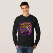 Wide Open Of Stoppen Funny Drag Racing Car T-Shirt (Voorkant volledig)