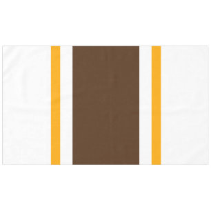 Wide Seventies Bruin Geel Wit Racing Stripes Tafelkleed