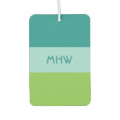 Wide Stripes custom monogram luchtverfrisser (Voorkant)