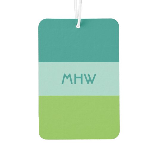 Wide Stripes custom monogram luchtverfrisser (Achterkant)