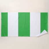 Wide Stripes Lime Green  Strandlaken (Voorkant)