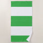 Wide Stripes Lime Green  Strandlaken (Voorkant)