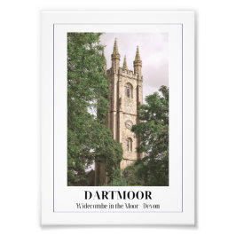 Widecombe in de Moor, Dartmoor, Devon Foto Afdruk