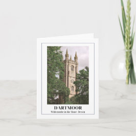 Widecombe in de Moor, Dartmoor, Devon Kaart