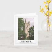 Widecombe in de Moor, Dartmoor, Devon Kaart (Gele Bloem)