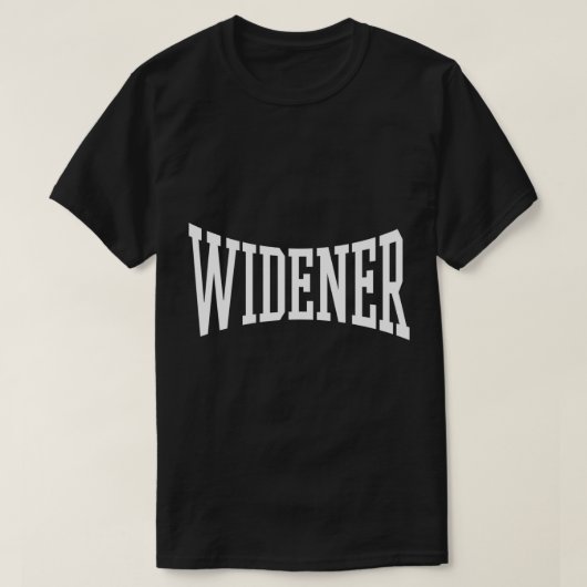 Widener Arch Logo  Universiteit Alumni Style T-shirt (Design voorkant)