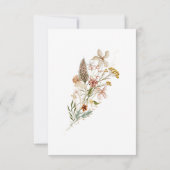 Widflower Butterfly Baptism aangepaste foto Invit Kaart (Achterkant)