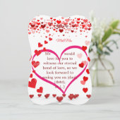 Widing invitation  kaart (Staand voorkant)