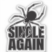 Widow Spider Venomous Spiders - Arachnology Geek Sticker (Voorkant)