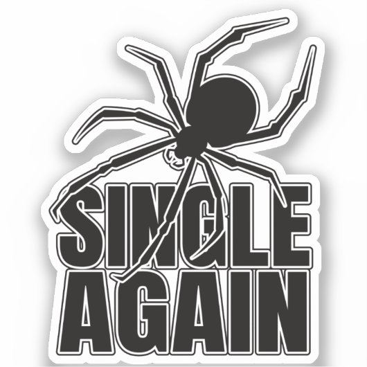 Widow Spider Venomous Spiders - Arachnology Geek Sticker (Voorkant)