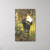 Widower van Tissot,  Victoriaans portret kunst Canvas Afdruk (Voorkant)