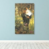 Widower van Tissot,  Victoriaans portret kunst Canvas Afdruk (Insitu (Houten vloer))