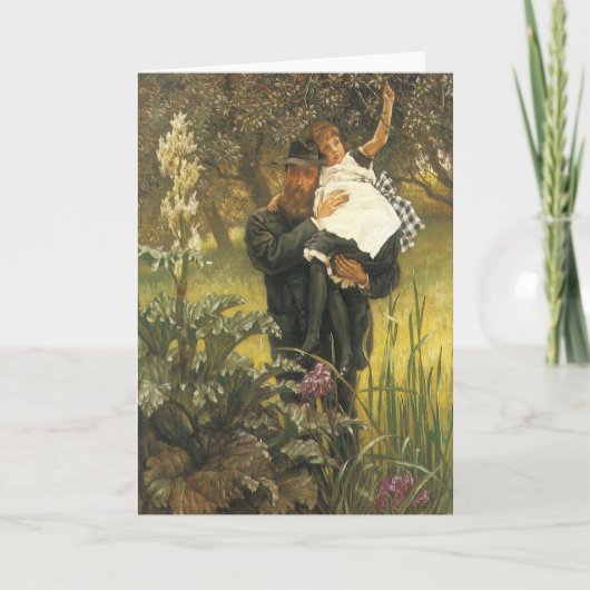 Widower van Tissot,  Victoriaans portret kunst Kaart (Voorkant)