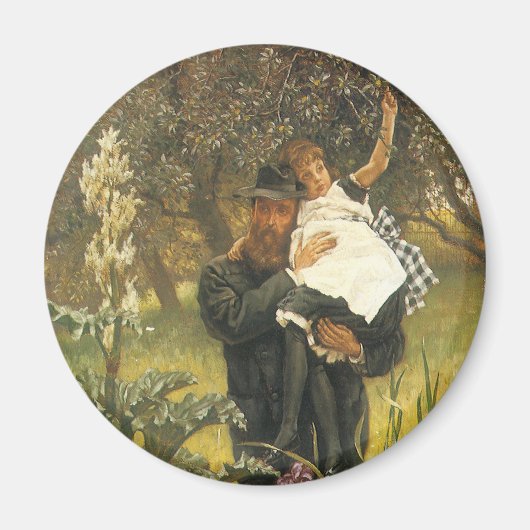 Widower van Tissot,  Victoriaans portret kunst Magneet (Voorkant)