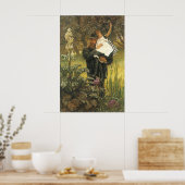 Widower van Tissot,  Victoriaans portret kunst Poster (Keuken)