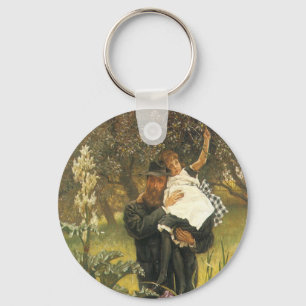 Widower van Tissot,  Victoriaans portret kunst Sleutelhanger