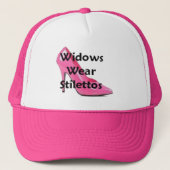 Widows Draag Stilettos Officiële Logo Trucker Pet (Voorkant)