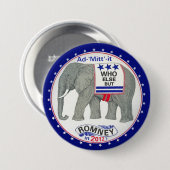 Wie anders dan Romney? Ronde Button 7,6 Cm (Voorkant /achterkant)