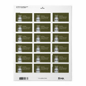 Wie at alle partij snacks adreslabel etiket (Full Sheet)