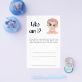 Wie ben ik? Baby meisje Flyer (Enkel)
