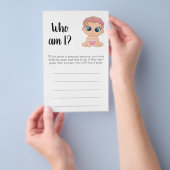 Wie ben ik? Baby meisje Flyer (Hand)