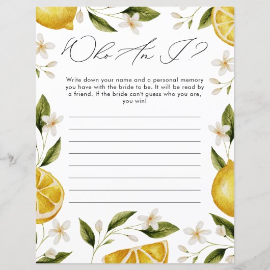 Wie ben ik belangrijkste squeeze Cirtus Vrijgezell (Voorkant)