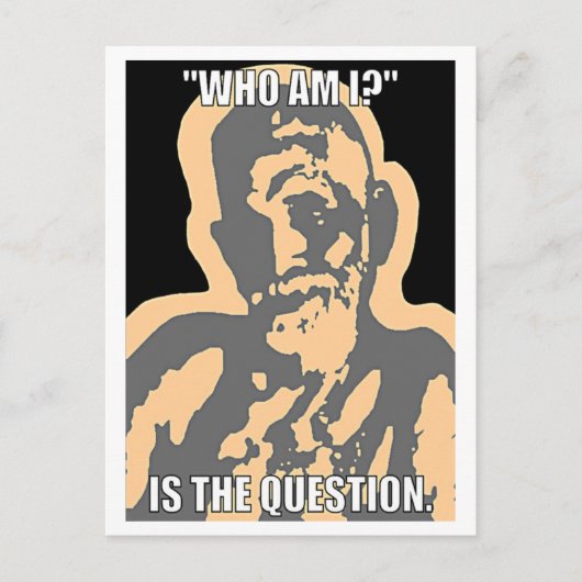 Wie ben ik? Briefkaart (Voorkant)