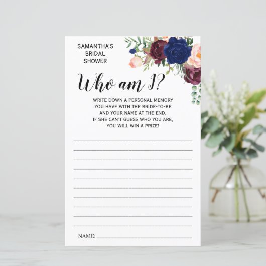 Wie ben ik? Bruidsmeisjesfeest spel nederlands spa (Staand voorkant)