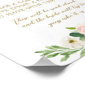 Wie ben ik Deel een herinnering met de bruid spelb Poster (Hoek)