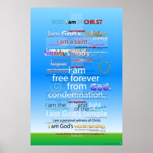 Wie ben ik in Christus? Poster (Voorkant)