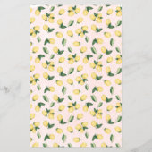 Wie ben ik? Lemon Pink Vrijgezellenfeest Game Kaar Flyer (Achterkant)