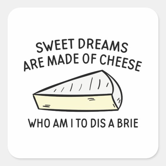 Wie ben ik om een bril te doen? vierkante sticker (Voorkant)