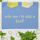 wie ben ik om een bruid te ontslaan theedoek (Gevouwen)