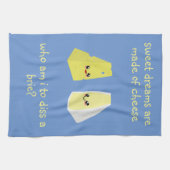 wie ben ik om een bruid te ontslaan theedoek (Horizontaal)