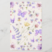 Wie ben ik Paarse vlinder Vrijgezellenfeest spel (Achterkant)