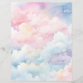 Wie ben ik Pastel Cloud Nine Vrijgezellenfeest spe (Achterkant)