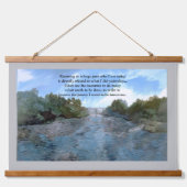 Wie ben ik vandaag Inspirerend citaat Hangend Wandkleed (Voorkant)