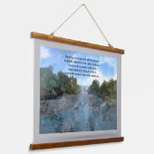 Wie ben ik vandaag Inspirerend citaat Hangend Wandkleed (Gebogen)