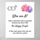 Wie ben ik? - Violet Flowers Poster (Voorkant)