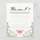 Wie ben ik vlinders Vrijgezellenfeest spel (Voorkant)