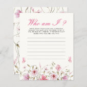 Wie ben ik vlinders Vrijgezellenfeest spel (Voorkant / Achterkant)