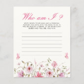 Wie ben ik vlinders Vrijgezellenfeest spel (Voorkant)