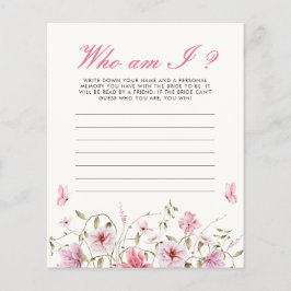 Wie ben ik vlinders Vrijgezellenfeest spel