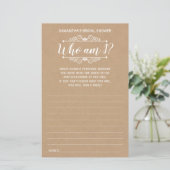 Wie ben ik vrijgezellenfeest engels spaans rustige (Staand voorkant)