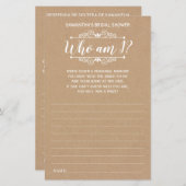 Wie ben ik vrijgezellenfeest engels spaans rustige (Voorkant / Achterkant)