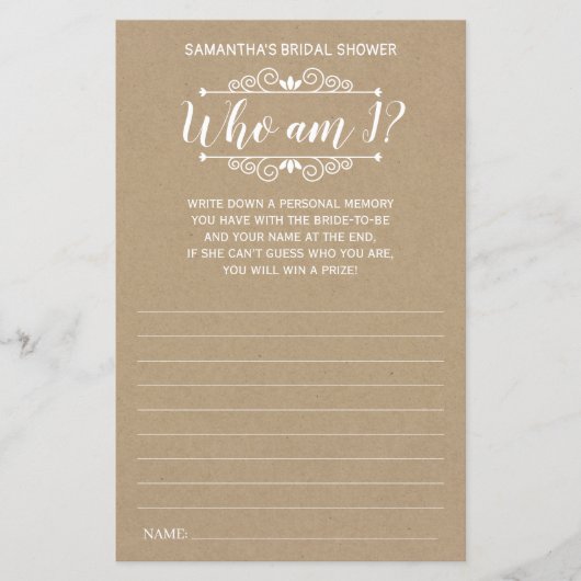 Wie ben ik vrijgezellenfeest engels spaans rustige (Voorkant)